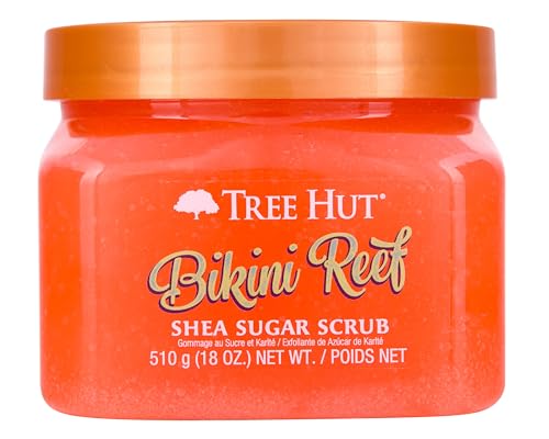 Tree Hut Bikini Reef Shea Sugar Scrub | Exfoliating Body Scrub Removes Dead Dry Skin for a Soft & Hydrated Feel | Nourishing Essential Body Care | 18 fl oz.