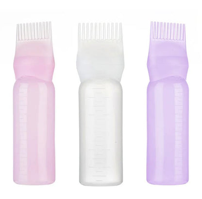 Hair Dye Bottle Comb Tooth Bottle Color Cream Hair Care Pot Shampoo Bottle